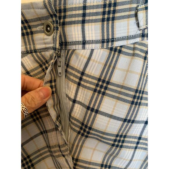 Birdy & Grace plaid skort blue and cream size 6 women's - Picture 5 of 7